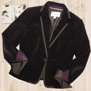 Banana Republic Black Velvet Blazer